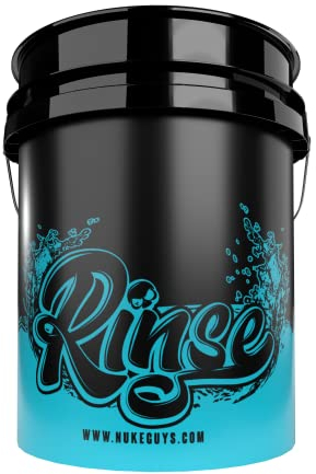 Nuke Guys - Wash Bucket - GritGuard 5 GAL (Aprox. 20 L) Cubo de Lavado Especial para enjuagar el Guante de Lavado - 3 Cubos método de Lavado - Cuidado Suave del vehículo - Lavado Suave a Mano