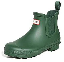 Hunter Bottes de pluie Chelsea originales pour femme, vert chasse, 36 EU