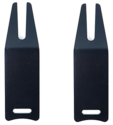 ANCLLO Golf-Pitchgabel-Reparaturwerkzeug, klassisches Design, Aluminium, Schwarz, 2 Stück