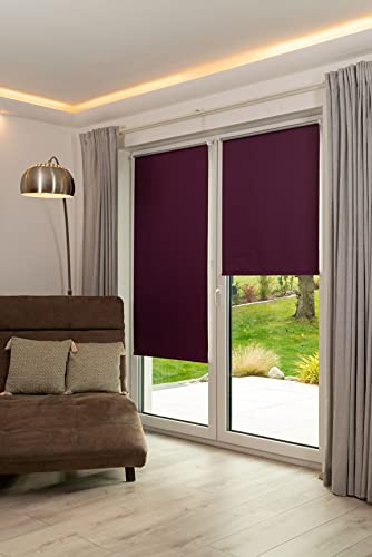 K-Home Store Enrouleur occultant Thermique sans perçage Mûre l 50 x H 200 cm