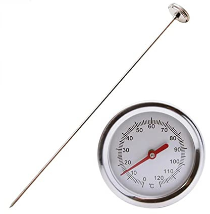 Kompostthermometer - Thermometer Mit Edelstahlsonde 50CM, Lange Thermometer Temperaturmesser Gartengeräte