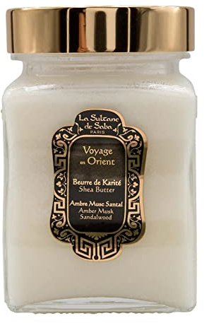 La Sultane de Saba - Beurre de Karité Ambre, Musc, Santal - Voyage en Orient 300Gr