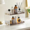 Organizador de encimera de baño de 2 niveles, organizador de maquillaje acrílico, bandeja de perfume, organizador de especias, estante de almacenamiento，Beelee