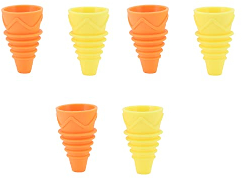 Nikou Wespenfalle Obstfliegenfalle Flexibler Silikon-Fliegenfallen-Trichter, Fliegenfalle für Wasserflaschen, Wiederverwendbarer, 3,3,x5,4cm, 6 Stück