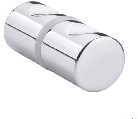 YUANGANG Manopola rotonda per porta della doccia, in lega di alluminio, ricambio per porta scorrevole in vetro della doccia, 62 x 30 mm (B)