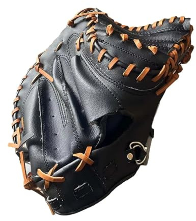Baseballhandske, tjocka basebollhandskar, flexibla, för vänsterhänta, bekväma, PU-handskar, för träningsmatch