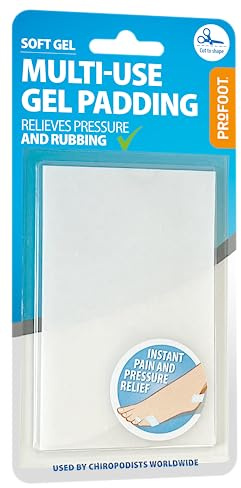 Profoot Multi-Use Gel Padding - Instant Relief for Painful Rubbing - Ideal for Blister Prevention, Bunions, Calluses and Foot Discomfort - Cushioning Comfort