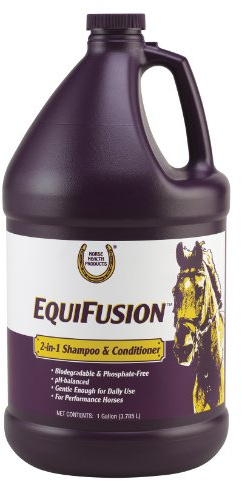 Farnam Horse Health 2-in-1 Shampoo and Conditioner | pH balanced and gentle| For Horses, Ponies and Dogs | 128 oz