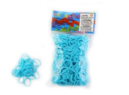 Rainbow Loom Gummibänder, Türkis