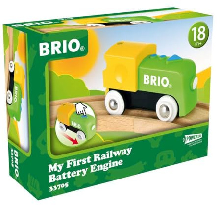 BRIO My First Railway Batteritåg, Flerfärgad, 18+ Månader