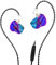 Yinyoo KBEAR Storm in-Ear Headphones, 1DD Wired Earphones Wired Earbuds IEM with Crystal Clear Sound, 3.5mm Plug in Ear Monitor Headphones for Musician Singer Music (Blue-Purple, With mic)