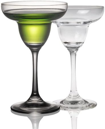 HZIYOU Set di bicchieri da margarita, bicchieri da cocktail per margarita, bicchieri trasparenti per Martini, Manhattan, vodka, gin e cocktail (170 g) (6)