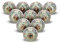 FURNISHFUL FINESSE Vert Clair Boutons de Porte D'armoire Boutons de Tiroir en Céramique Commode Pour Tiroir Cuisine et Meubles Placard et Poignées en - Lot de 6
