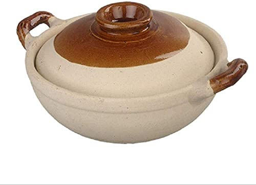 TIECHUINIUB Terracotta Pot Terracotta Pot Clay Cooking Pot Uniform Heating Thermal Storage Strong and Beautiful Easy to Clean 0.8L Capacity