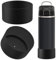 Linkidea Wasserflaschenmanschette, kompatibel mit Thermos-Icon-Serie, 680 ml Wasserflasche, Silikon-Flaschenbodenhülle, Schutz, Flaschen-Stoßstange (Schwarz, 2 Stück)