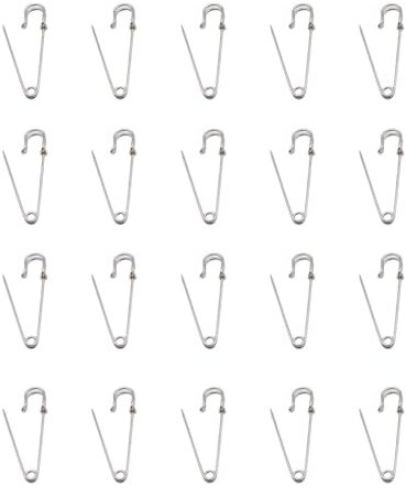 20 Pcs Clothes Sewing Pin Safety Knitting Scarf Bib Stitching Needle Connector Dressing Brooch Clips Reusable
