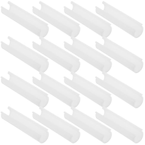 Anneome 32 Pinzas para Tubos de Invernadero de 19 MM Abrazaderas de Plástico PP y PVC Resistentes al Calor para Sujetar Lonas y Mallas de Sombra Jardinería y Cultivo