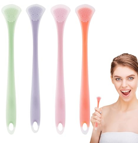 Scraper - 15cm Soft Silicone Brush Hygiene Cleaner | Brush for Adults, Teens, Boys and Girls, Daily Care