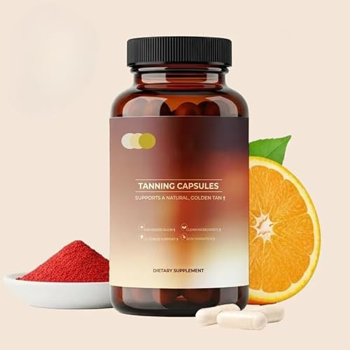 Solbränna piller – Stödjer en naturlig gyllene lyster, hudens motståndskraft och anti-aging mot solinducerad oxidativ stress – med astaxantin, L-tyrosin, sockerfri