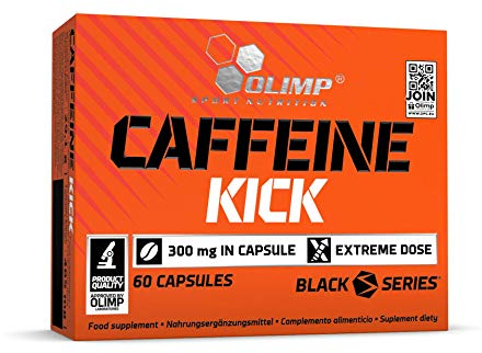 Olimp Caffeine Kick - 60 Kapseln - enthält eine hohe Dosis Koffein