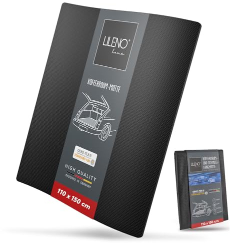 LILENO HOME Universal Anti Rutsch Schmutzmatte [110x150cm] Zuschneidbar und Wasserdicht - Antirutschmatte Auto - Kofferraummatte - Antirutschmatte Schubladen - Kofferraum Schutzmatte