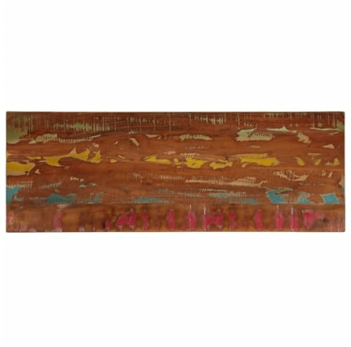 vidaXL Tischplatte, Holzplatte Rechteckig, Massivholzplatte für Tisch Esstisch Couchtisch, Ersatztischplatte, 140x50x3,8cm Altholz Massiv