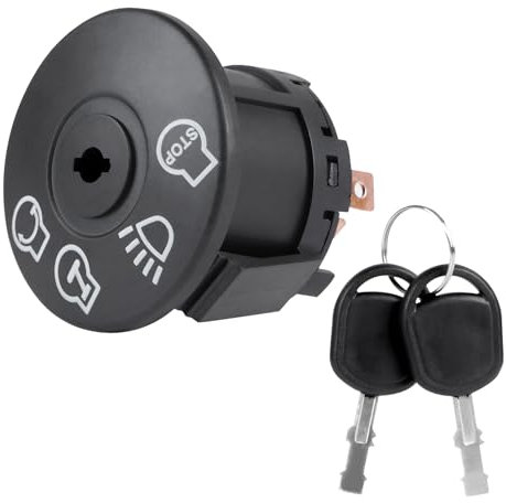 SWAWIS Zündschloss Schlüsselschalter Zündschloss Traktor Zündschloss Rasentraktor 7 Polig Startschalter Kompatibel mit Husqvarna MTD John Deere Rasentraktor Rasenmäher Traktor