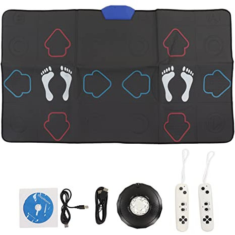 Tbest Pad da Ballo Elettronico, Coperta da Gioco di Danza a Induzione Wireless con Fotocamera AR, 76 Brani di Danza, 37 Giochi Sportivi, 6 Giochi con Fotocamera per Bambini, Genitori