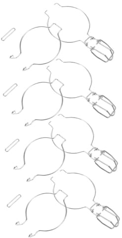 TOPPERFUN 4pcs Mason Jar Wire Clamp for Wide Mouth Glass Jar Stainless Steel Sealing Buckle Airtight Lids