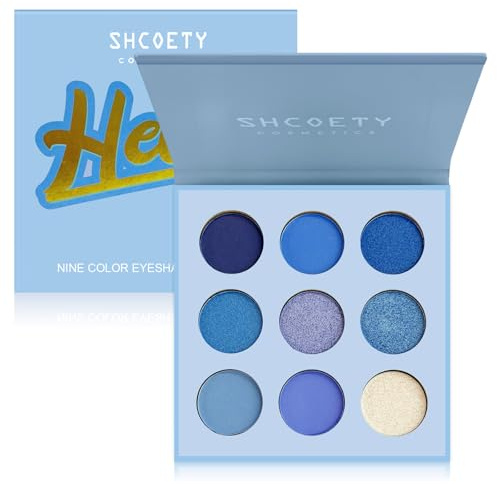 Flintronic 9 Couleurs Palette de Fards à Paupières, Palette Fard À Paupière Maquillage Yeux, Shimmer Matte Ombre A Paupière, Ultra Pigmenté, Imperméable À L'eau