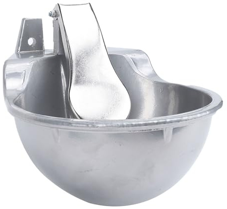 Eminchu Livestock Automatic Waterer Bowl Sturdy Alloy Design Effortless Watering for Cattle Goat Sheep 1 Unit