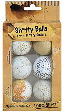 On Par Shitty - Pelotas de Golf recuperadas, Paquete de 6