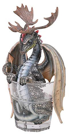 Pacific Giftware Drachen Figur Vodka by Stanley Morrison - Cocktail Bar Deko Statue Fantasy Wodka