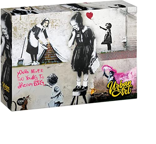 Banksy Girl On A Stool Urban Art Puzzle