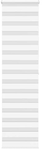 vidaXL Zebrarollo Weiß 65x200 cm Stoffbreite 60,9 cm Polyester, Zebra-Rollo, Doppelrollo, Zebra-Jalousie für Fenster, Doppelrollo, Zebra-Rollo