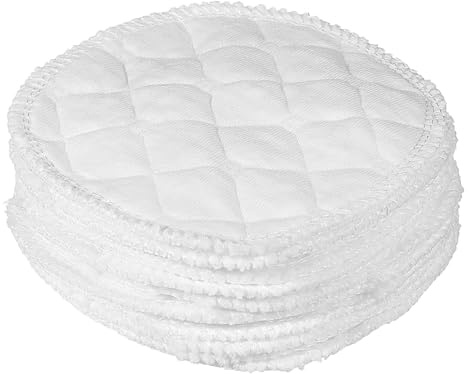 Toyvian Coppette Assorbilatte Ultra Assorbenti in Cotone Lavabili 12 Pezzi a 3 Strati e Traspiranti Riutilizzabili Comfort e Protezione per Mamme in Allattamento