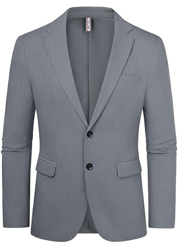 PJ PAUL JONES Mens Blazers Smart Casual 2 Buttons Suit Jackets Bsusinnes | 2 Buttons, Wedding, Cooling material on the inside of the sleeves