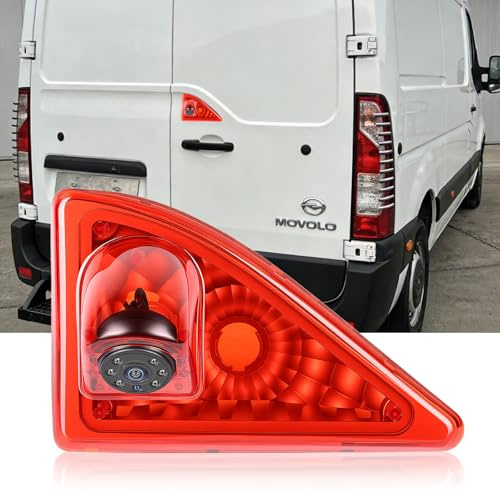 SIXWIN 720P backkamera med bromsljus, bilbackkamera för Nissan NV400/Opel Movano/Renault Master, 140° vidvinkel, IP67 vattentät, mörkerseende med infraröda lampor