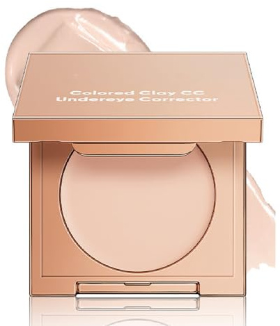 Colored Clay CC Under eye Corrector - Full Coverage CC Concealer for Dark Circles & Fine Lines, Waterproof, Hydrating Under Eye Brightener, Long-Lasting Colour Correction Cream for Flawless Look