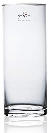 Sandra Rich Glasvase, Dekoglas CYLI zylindrisch rund H. 25cm D. 10cm Glas