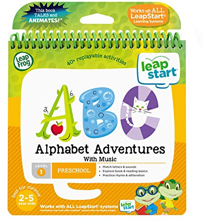 LeapFrog 21504 LeapStart Nursery Alphabet Adventures Activity Book, Level 1