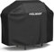 Velway Barbecue Cover Waterproof Grill Cover Heavy Duty 210D Oxford Fabric Outdoor BBQ Cover UV protection Dust-Proof Windproof Weatherproof Durable with Storage Bag Black 147x61x117cm