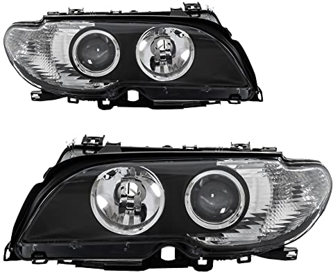 Scheinwerfer Set 3er E46 Bj. 03-06 Facelift Coupè Cabrio schwarz H7
