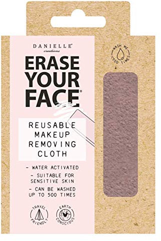 Danielle Creations Erase Your Face Eco Friendly Reusable Make Up Remover Cloth in Rose Pink