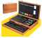 WEEKSUN Malset 141 Teiliges, Holz Malkoffer für Kinder, Deluxe Kunst Set Zeichenset mit Buntstiften, Ölpastellkreiden, Buntstiften, Skizzenstiften, Aquarellkuchen, Pinsel, Spitzer, Radiergummi