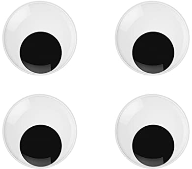4er-Pack 10 Cm Kunststoff-Puppenaugen, Selbstklebend, Runde Augen, Abnehmbare Augen FüR Scrapbooking, Basteln, PuppenzubehöR, Halloween-Dekoration