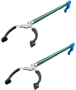 Unger Professional 36” Nifty Nabber, 2 Count, Reacher Grabber Tool, Trash Picker Upper, Built-in Magnet and Ergonomic Grip, Outdoor Claw Pickup, Reaching Assist for Seniors, Safely Perform Tasks