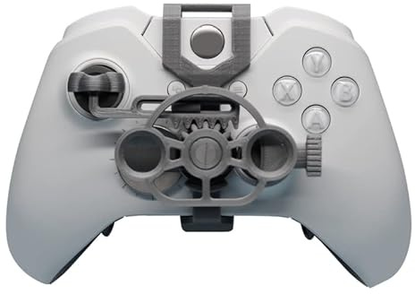 Mini volante gamepad per Xboxone/X/S/Elite,Volante ausiliario del controller Joystick di gioco Simulatore di giochi di corse (argento)