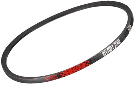 Kozelo SPZ-750 V-Belts - [750 mm Pitch Length x 10mm Width x 8mm Thickness] Rubber Drive Belt for Power Transmission Use, Black