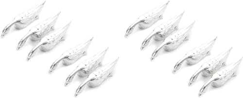 Swan Lake Repose-Couteaux pour la Table dressée, Argent, Set de 12